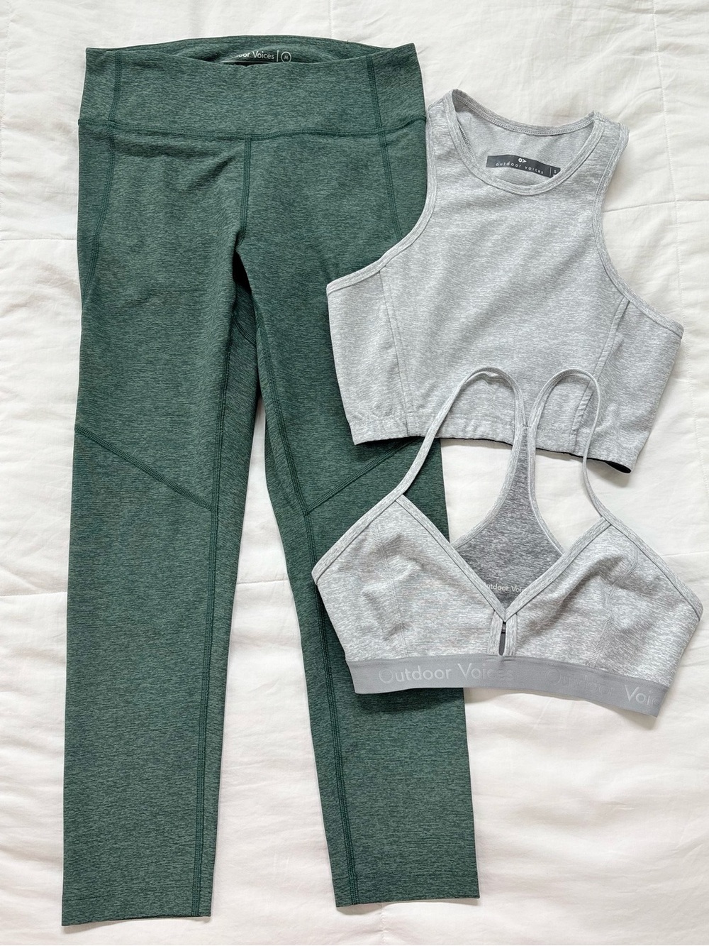 Outdoor Voices Leggings and Sports Bra  Bundle